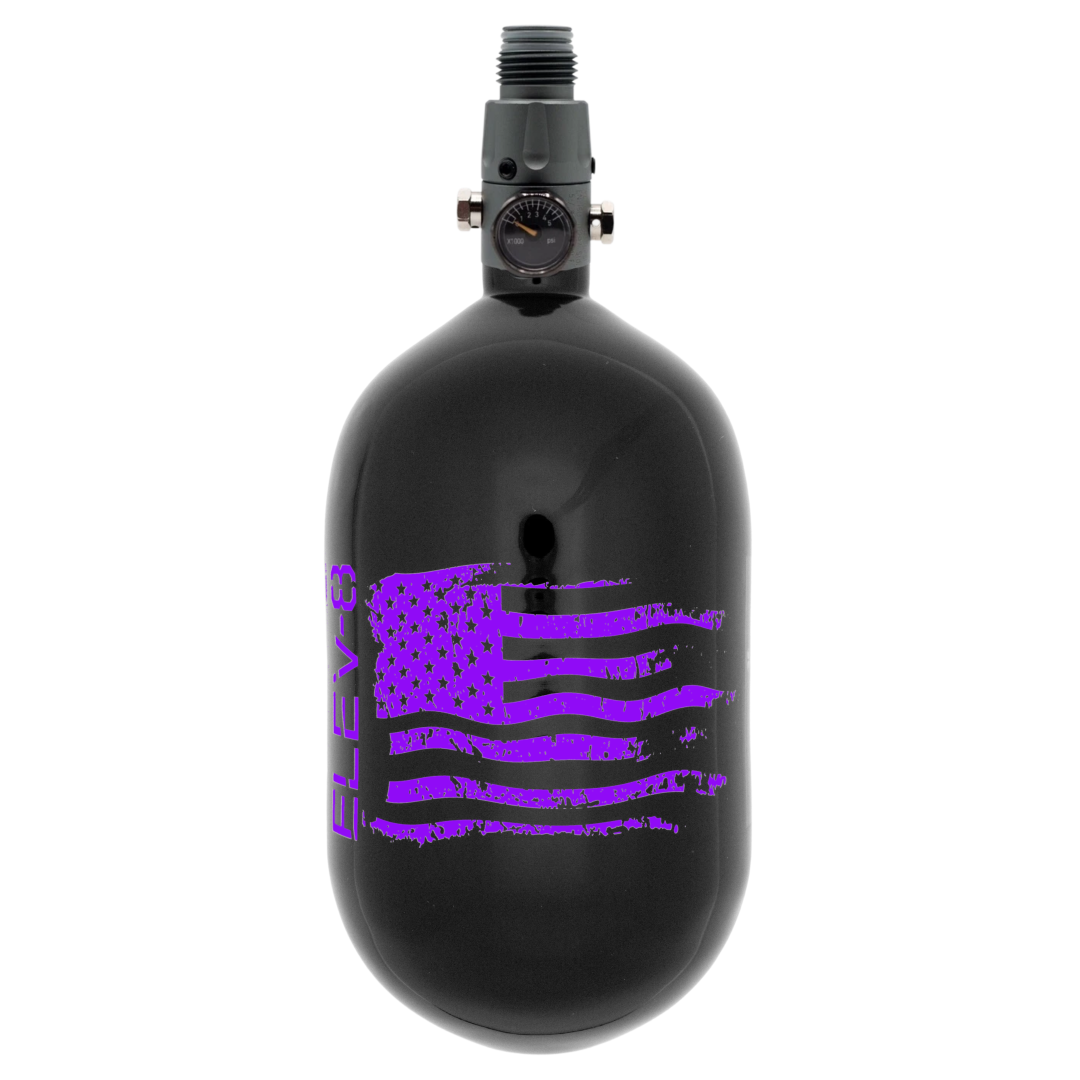 ELEV-8 68ci/4500psi Air System - Gloss Black/Purple Flag
