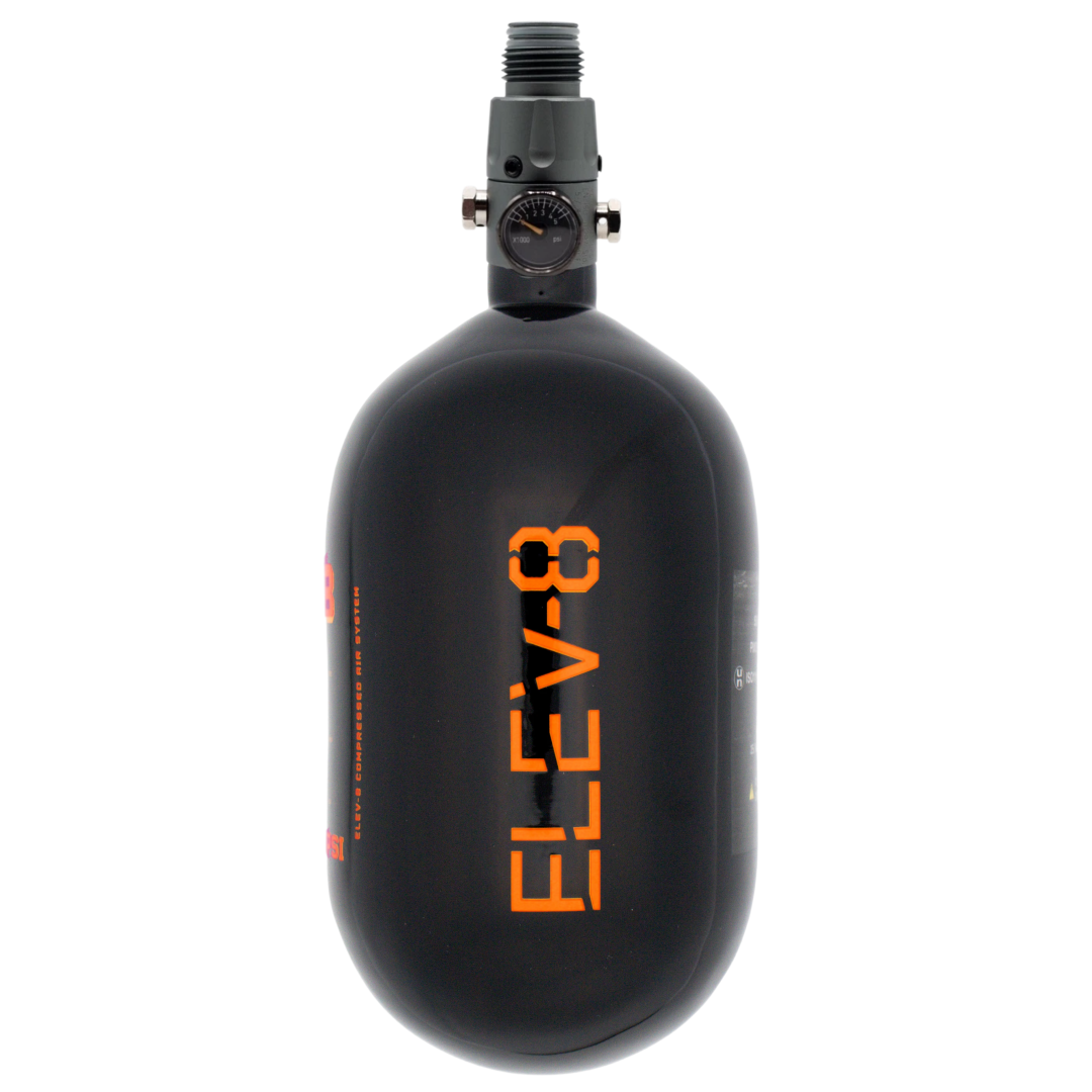 ELEV-8 68ci/4500psi Air System - Gloss Black/Orange Logo