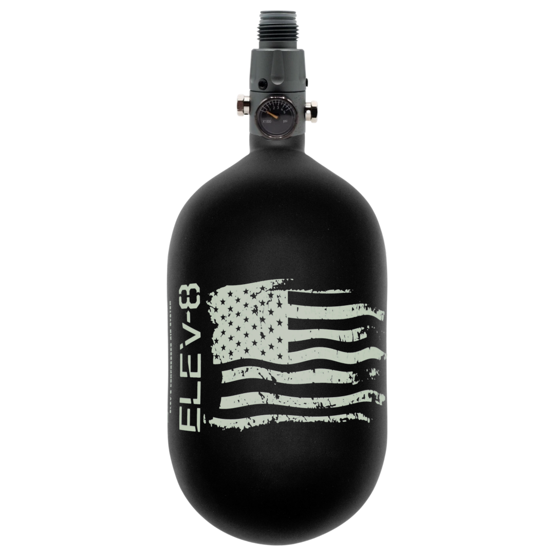 ELEV-8 68ci/4500psi Air System - Matte Black/Pewter Flag