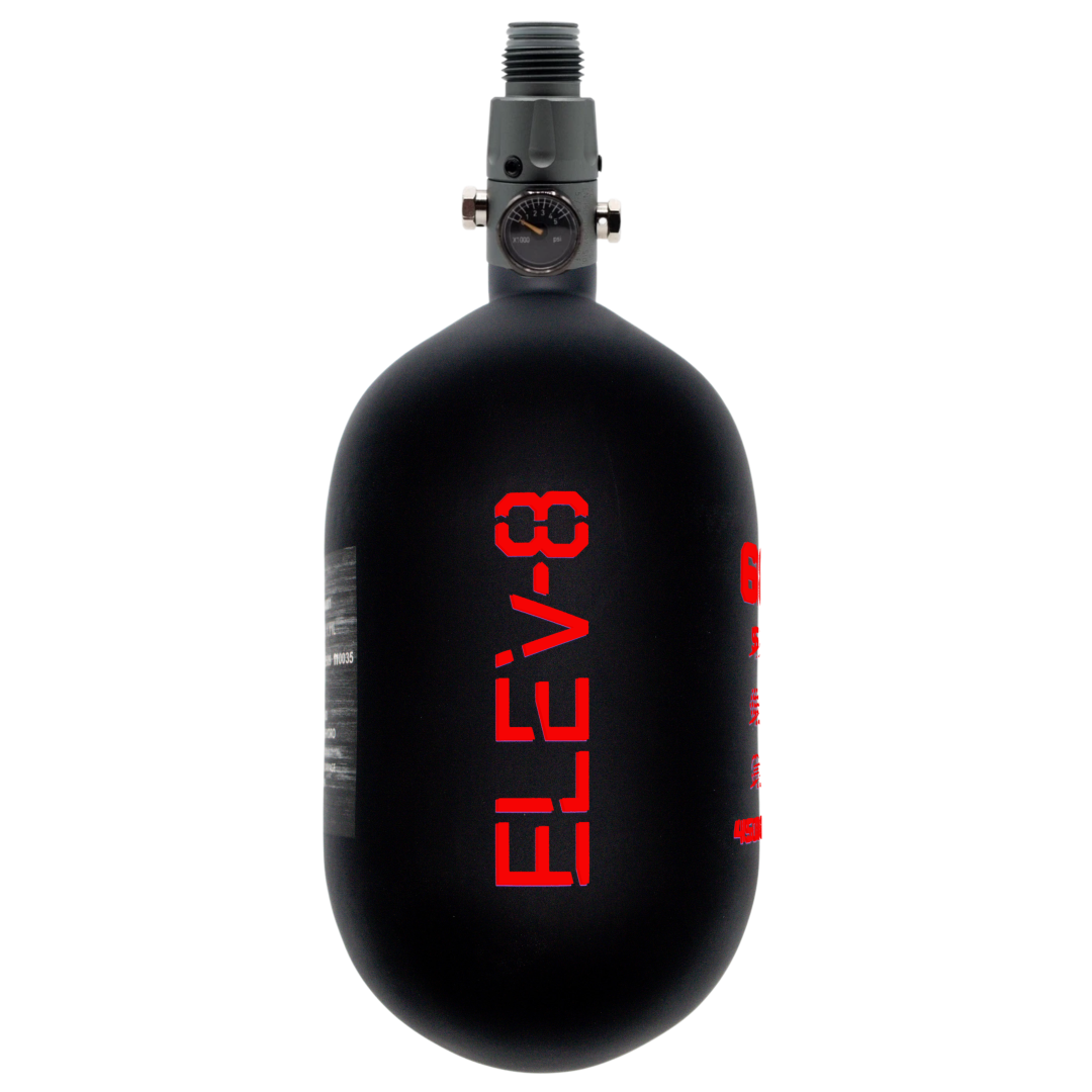 ELEV-8 68ci/4500psi Air System - Matte Black/Red Logo