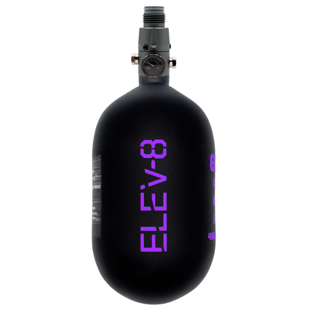 ELEV-8 68ci/4500psi Air System - Matte Black/Purple Logo