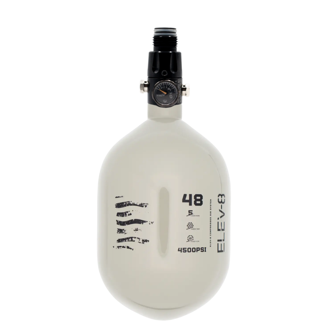 ELEV-8 48ci/4500psi Air System - Gloss Pewter/Black Flag