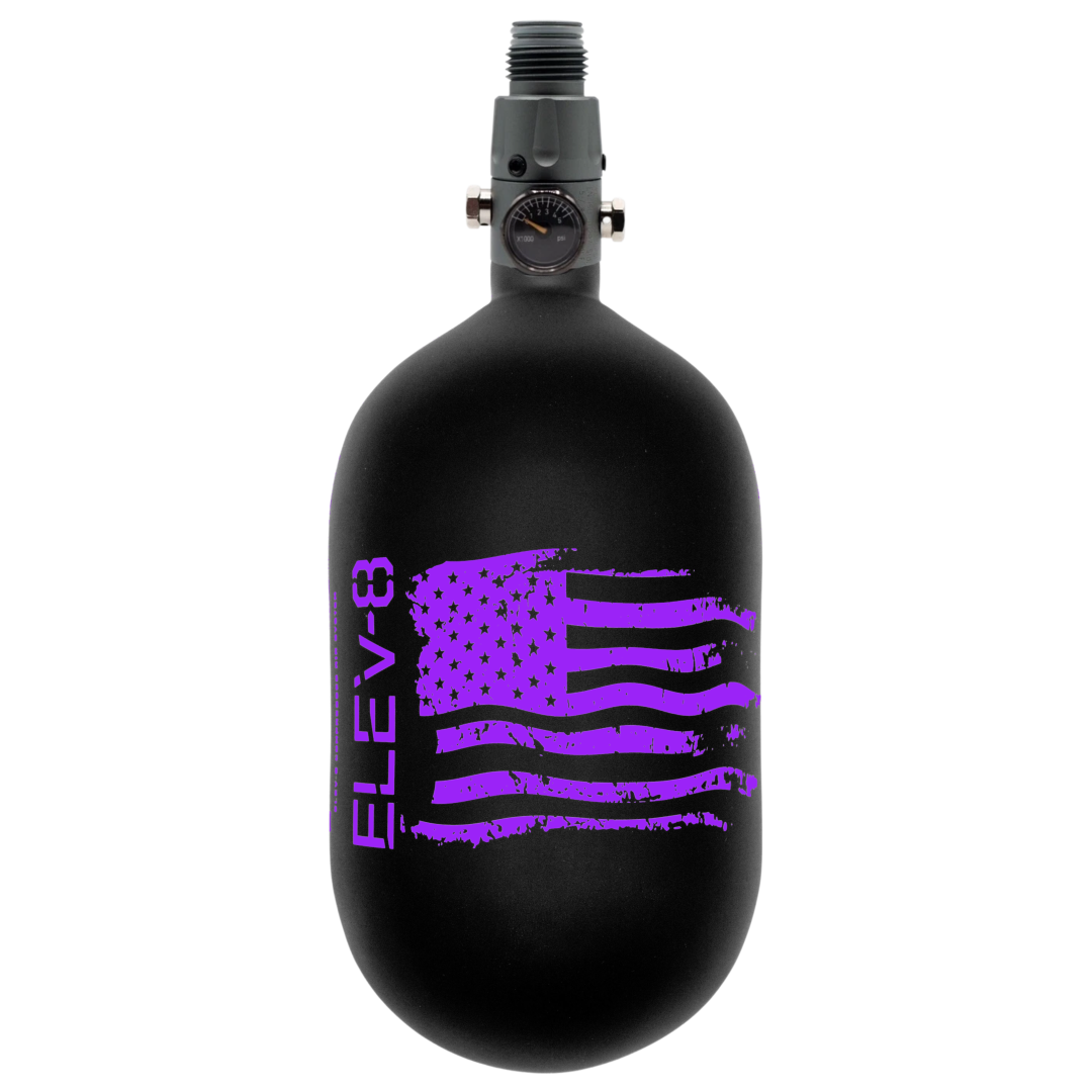 ELEV-8 68ci/4500psi Air System - Matte Black/Purple Flag