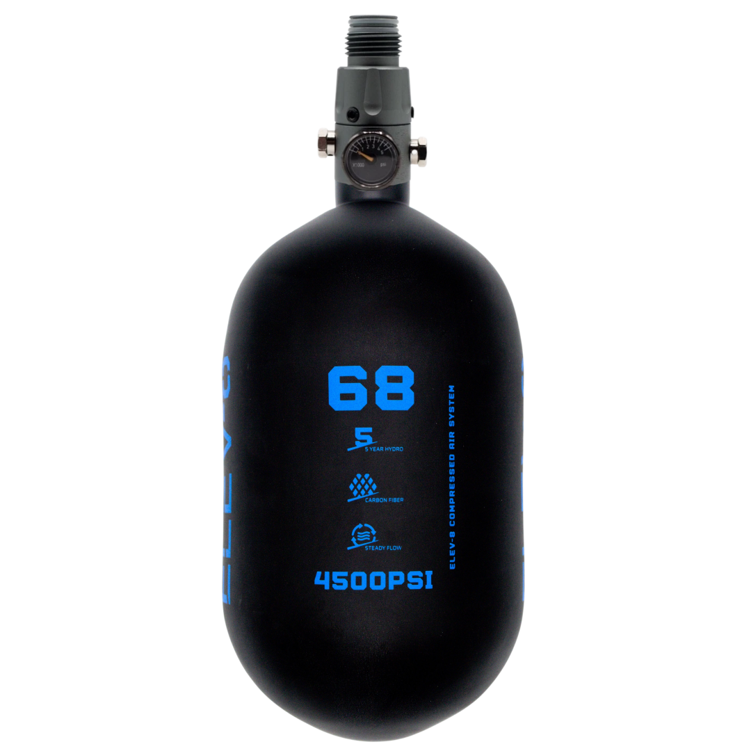 ELEV-8 68ci/4500psi Air System - Matte Black/Blue Logo