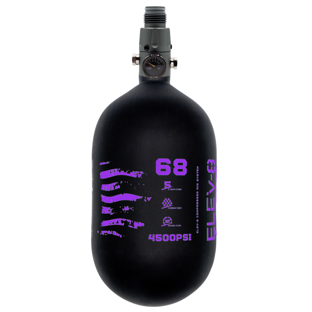 ELEV-8 68ci/4500psi Air System - Matte Black/Purple Logo