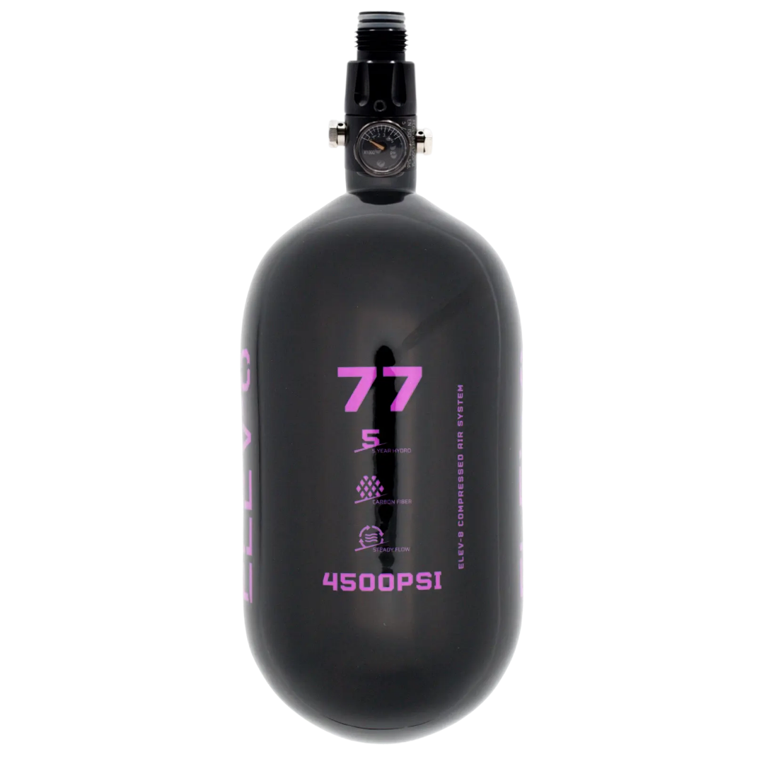 ELEV-8 77ci/4500psi Air System - Gloss Black/Purple Logo