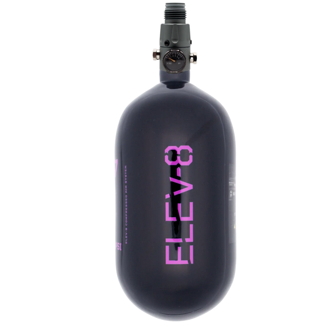 ELEV-8 77ci/4500psi Air System - Gloss Black/Purple Logo