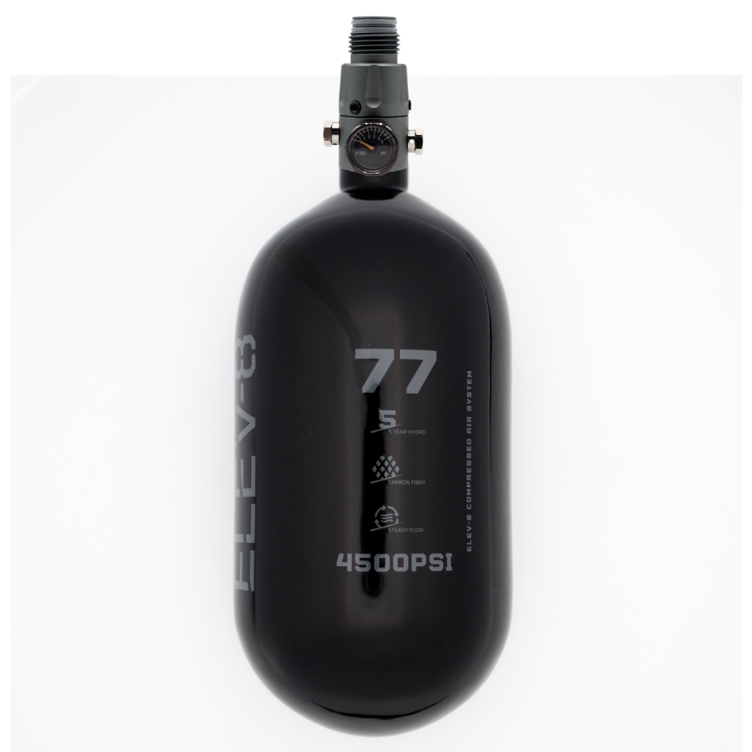 ELEV-8 77ci/4500psi Air System - Gloss Black/Pewter Logo