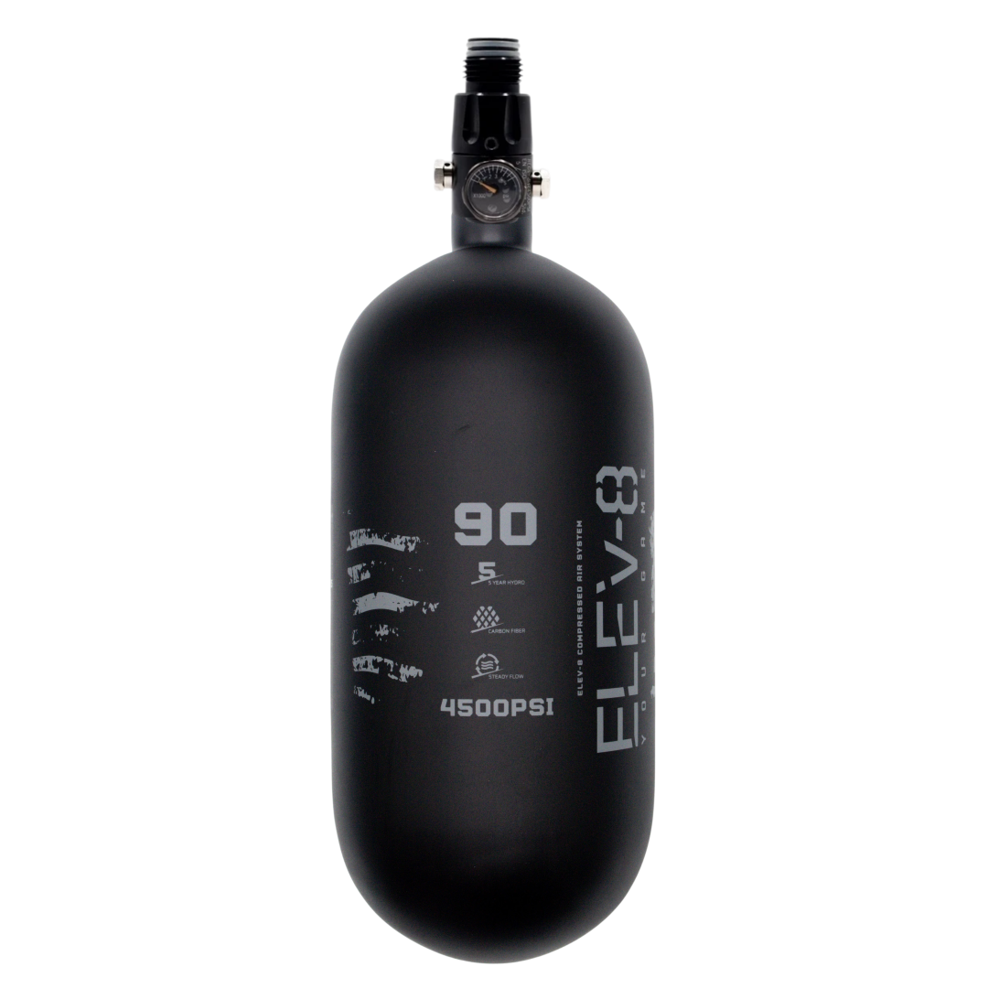 ELEV-8 90ci/4500psi Air System - Matte Black/Pewter Flag