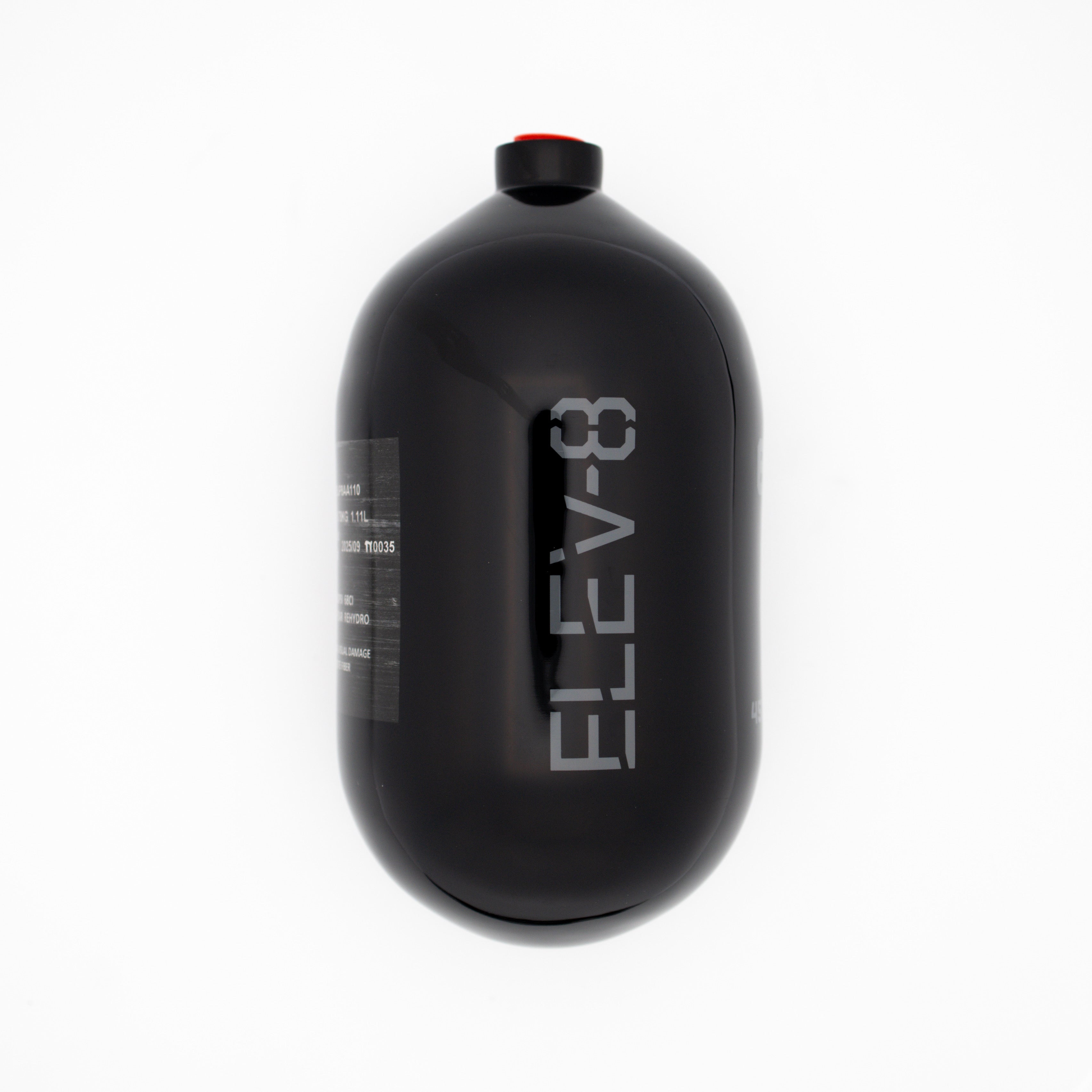 ELEV-8 68ci/4500psi Air Tank - Gloss Black/Pewter Logo