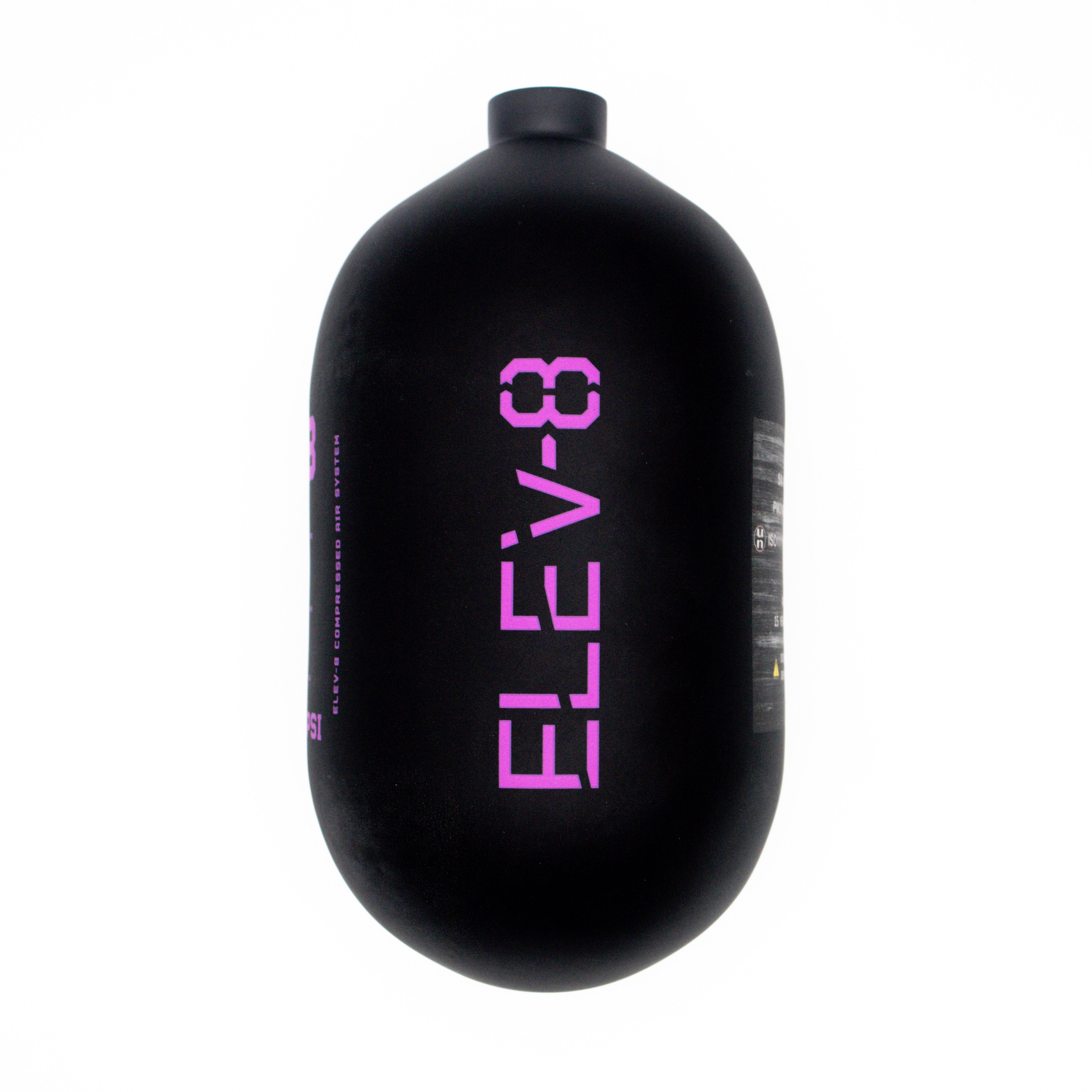 ELEV-8 68ci/4500psi Air Tank - Matte Black/Purple Logo