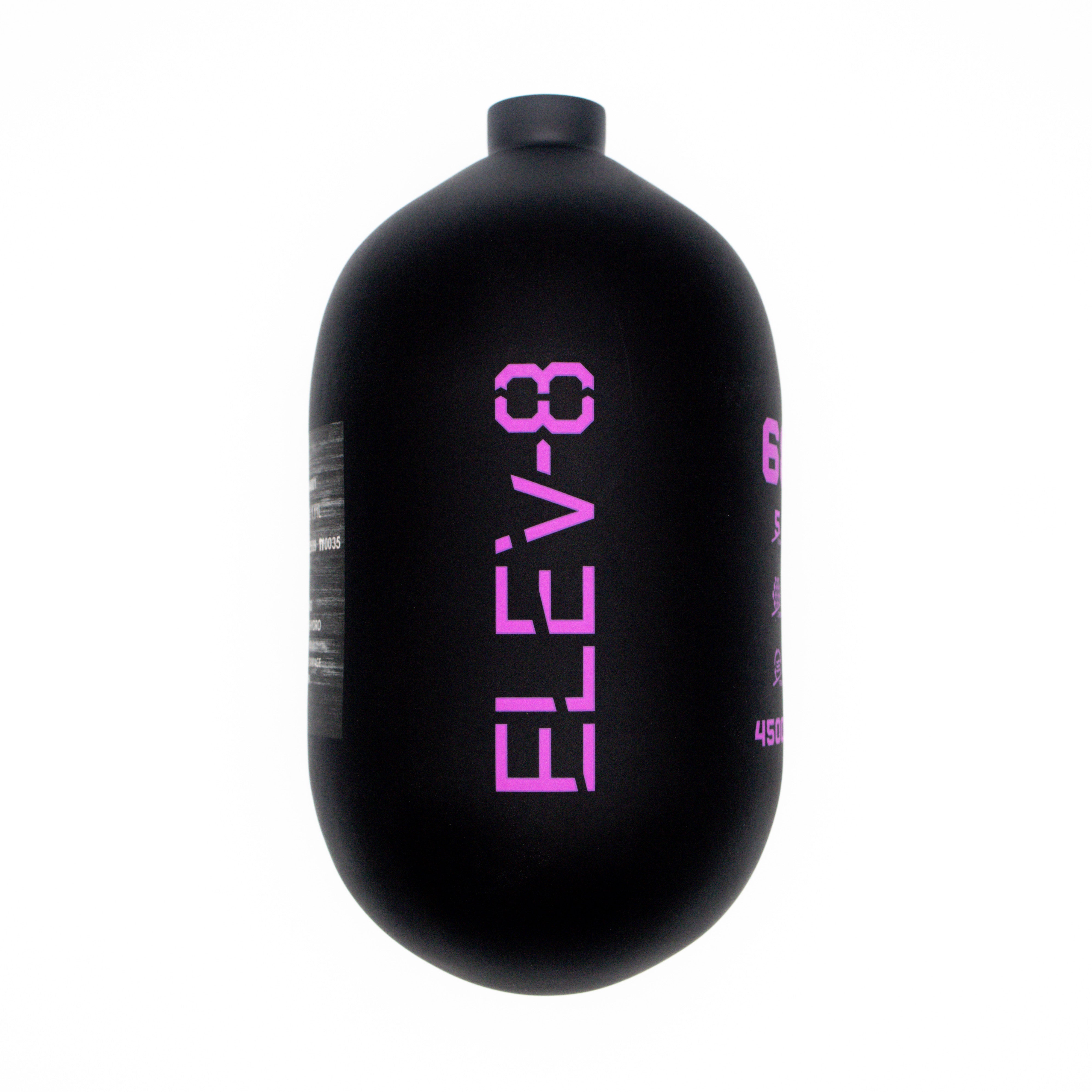 ELEV-8 68ci/4500psi Air Tank - Matte Black/Purple Logo