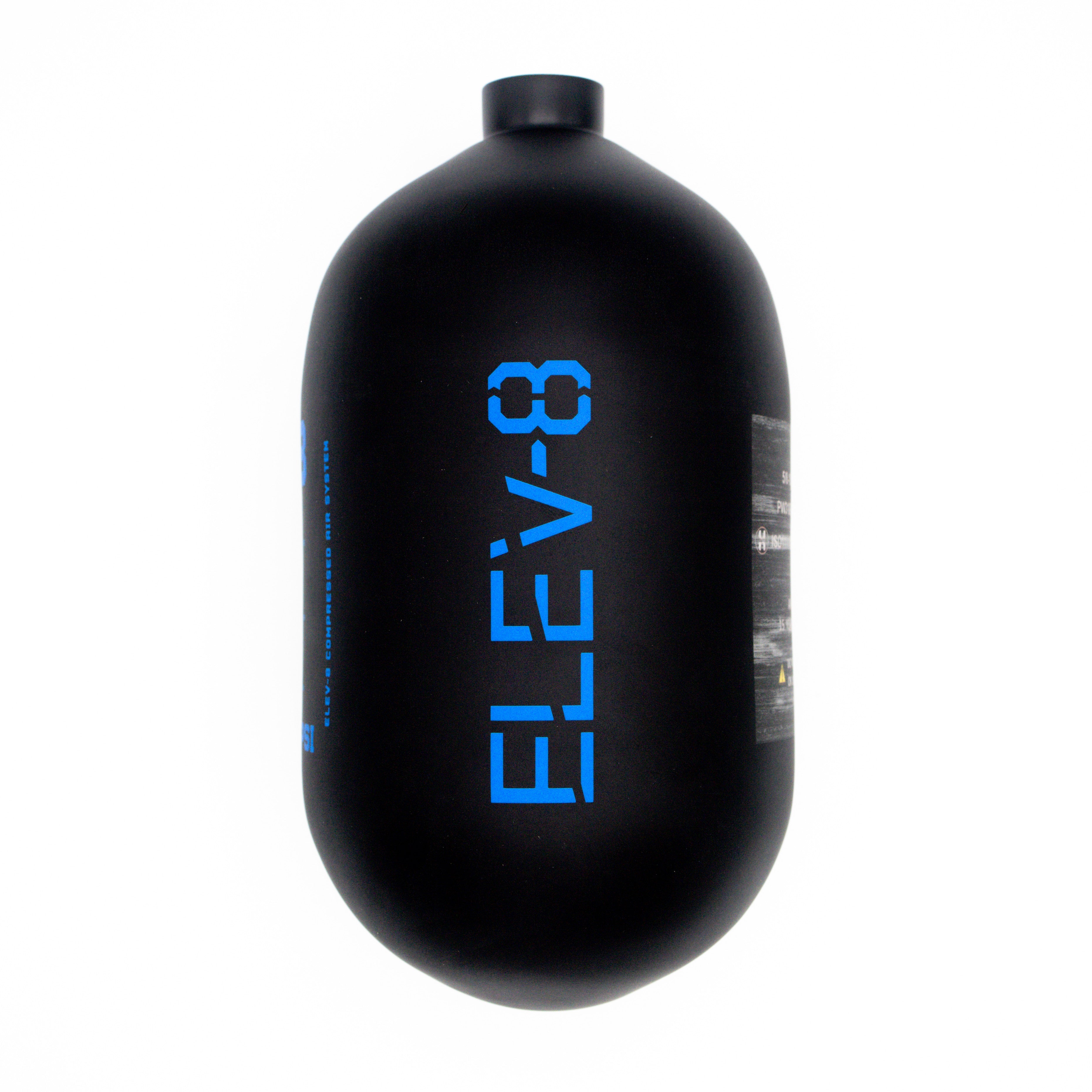 ELEV-8 68ci/4500psi Air Tank - Matte Black/Blue Logo