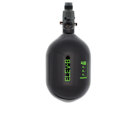 ELEV-8 48ci/4500psi Air System - Gloss Black/Green Flag