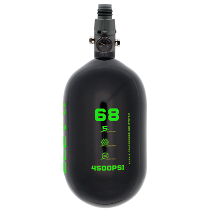 ELEV-8 68ci/4500psi Air System - Gloss Black/Green Logo