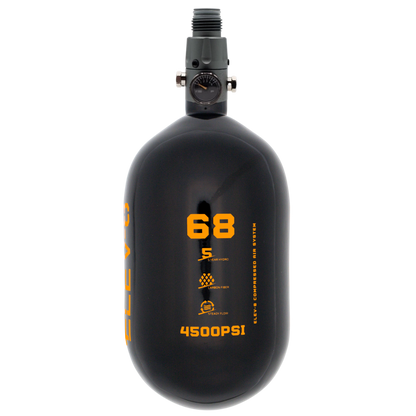 ELEV-8 68ci/4500psi Air System - Gloss Black/Orange Logo