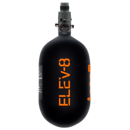 ELEV-8 68ci/4500psi Air System - Matte Black/Orange Logo