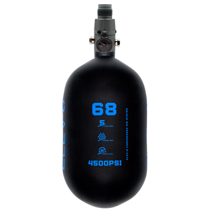 ELEV-8 68ci/4500psi Air System - Matte Black/Blue Logo