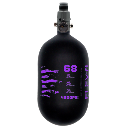 ELEV-8 68ci/4500psi Air System - Matte Black/Purple Logo