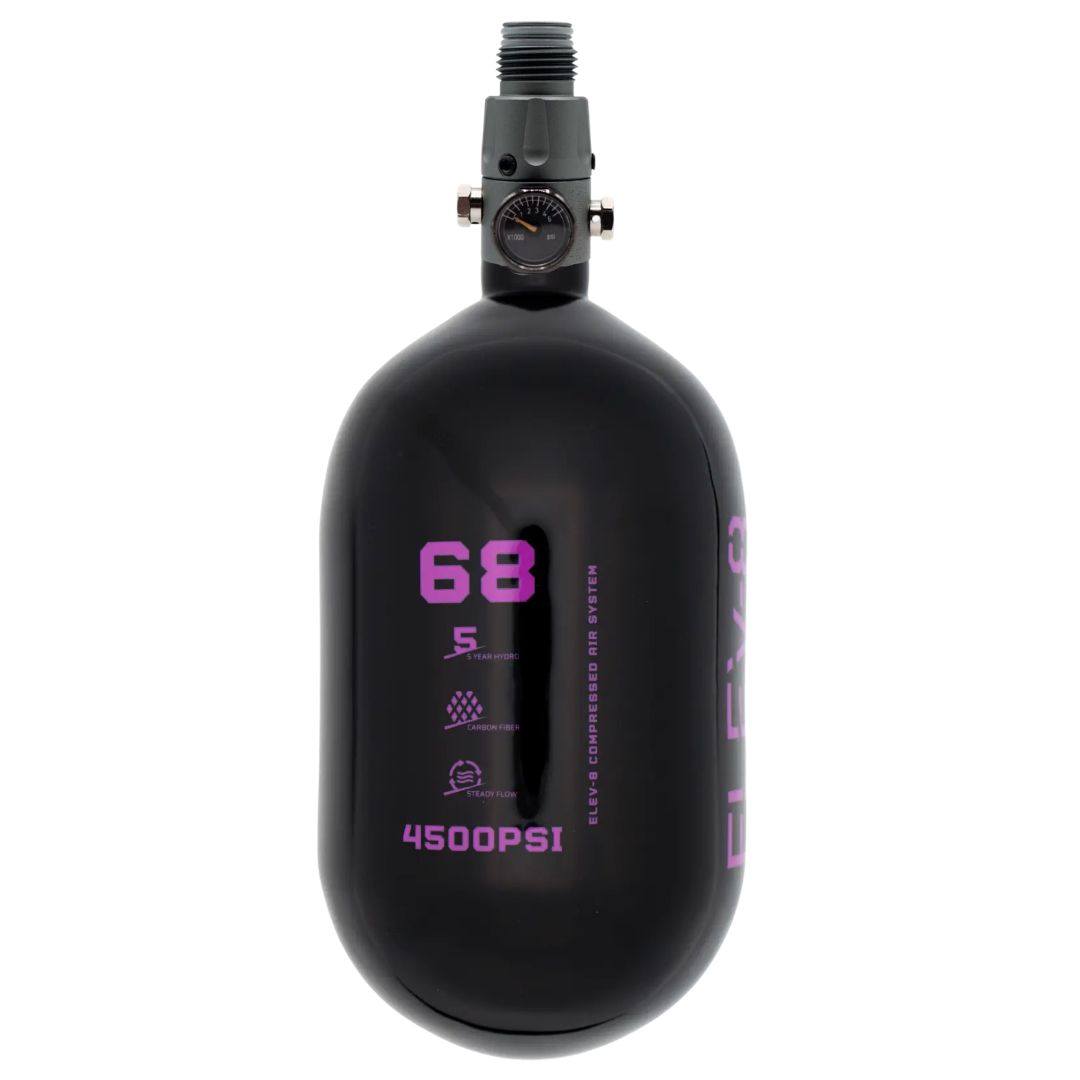 ELEV-8 68ci/4500psi Air System - Gloss Black/Purple Logo