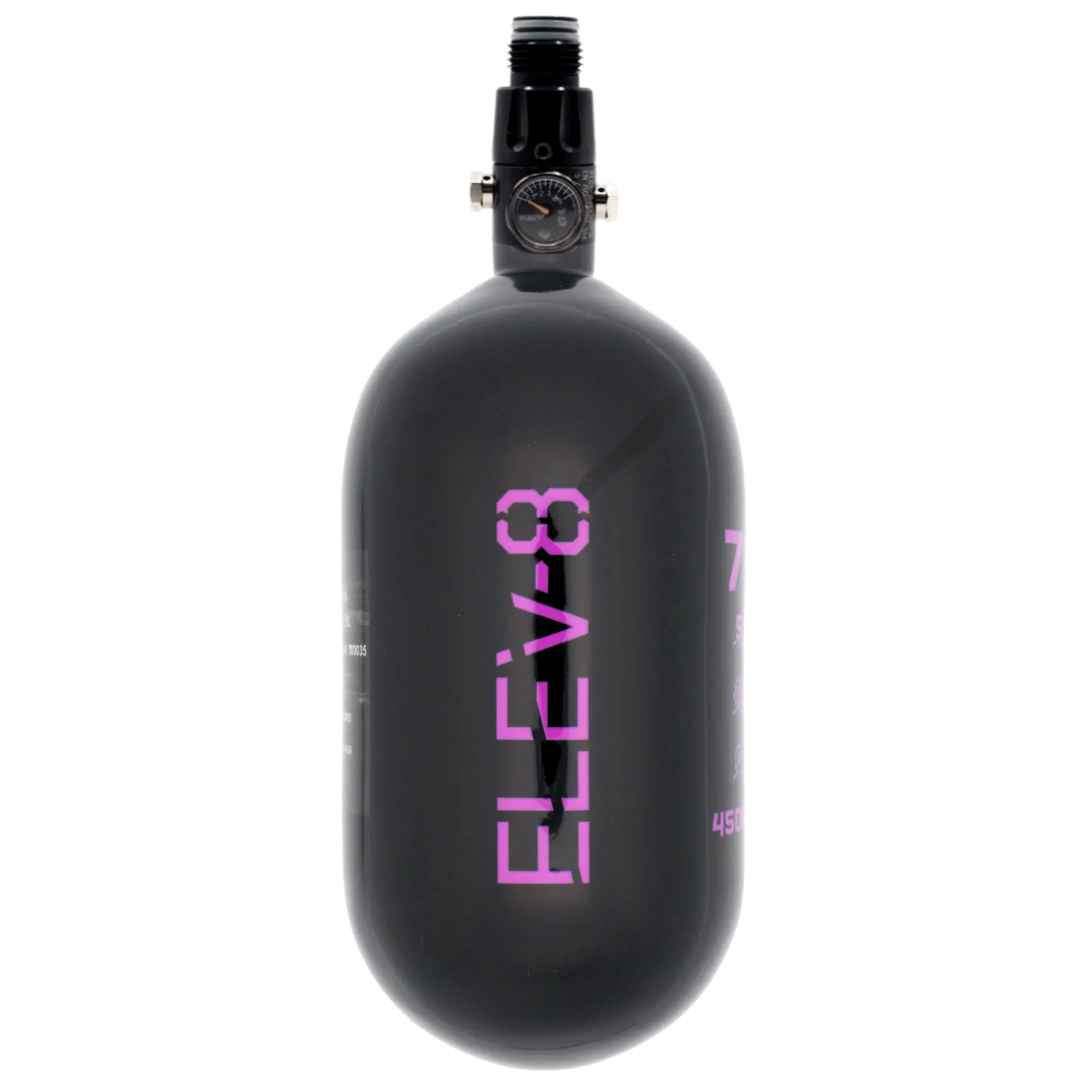 ELEV-8 77ci/4500psi Air System - Gloss Black/Purple Logo