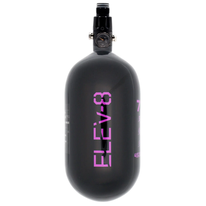 ELEV-8 77ci/4500psi Air System - Gloss Black/Purple Logo