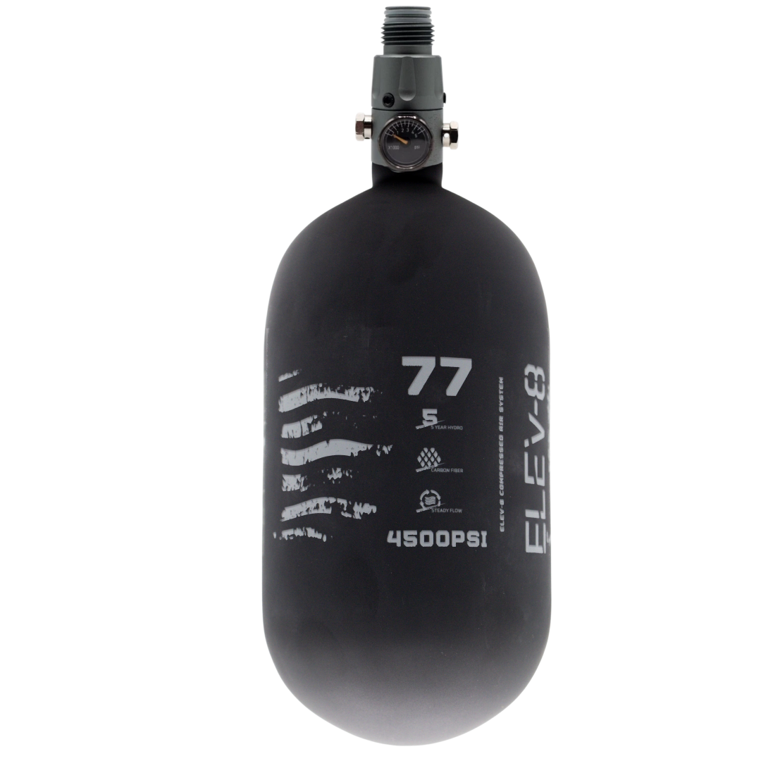 ELEV-8 77ci/4500psi Air System - Matte Black/Pewter Flag