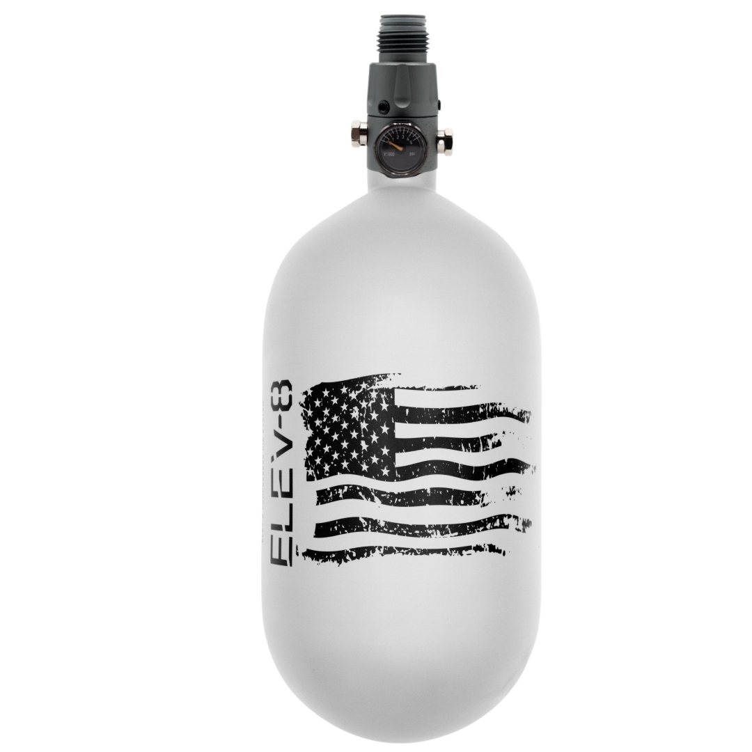 ELEV-8 77ci/4500psi Air System - Matte Pewter/Black Flag