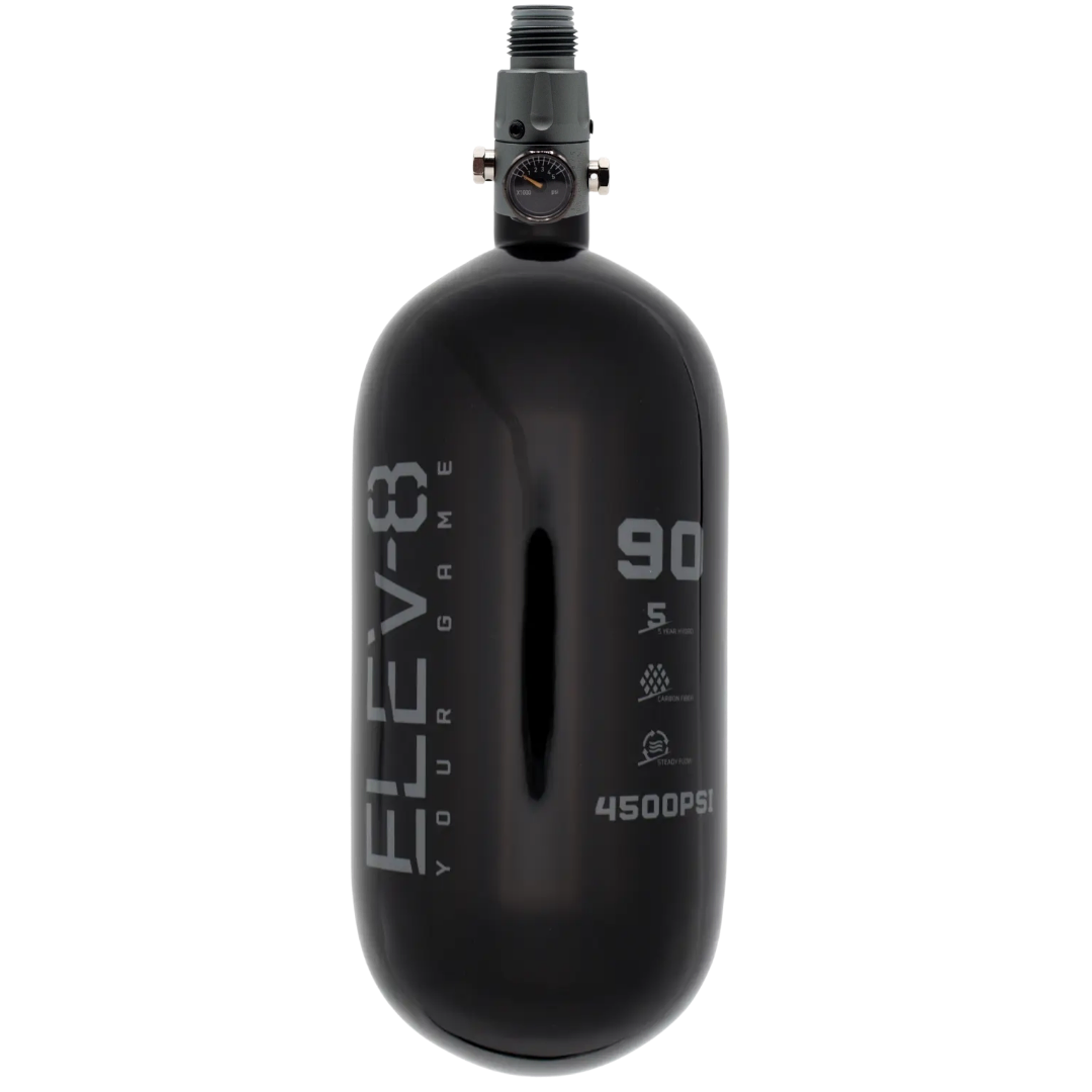 ELEV-8 90ci/4500psi Air System - Gloss Black/Pewter Logo