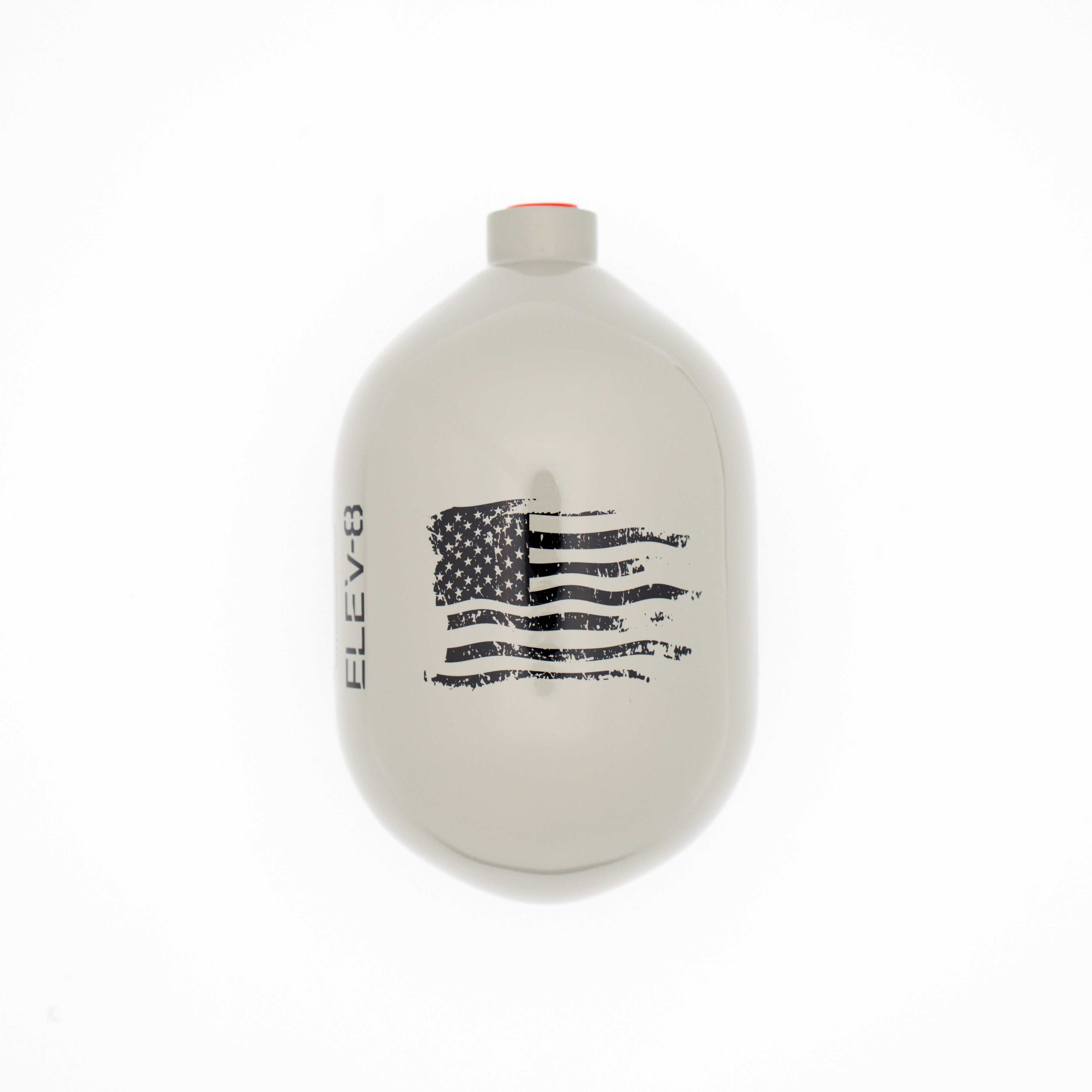 ELEV-8 48ci/4500psi Air Tank - Gloss Pewter/Black Flag