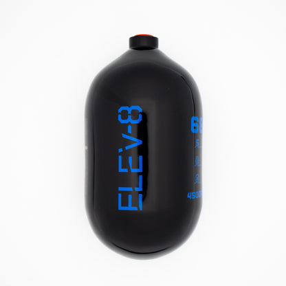 ELEV-8 68ci/4500psi Air Tank - Gloss Black/Blue Logo