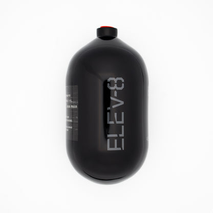 ELEV-8 68ci/4500psi Air Tank - Gloss Black/Pewter Logo