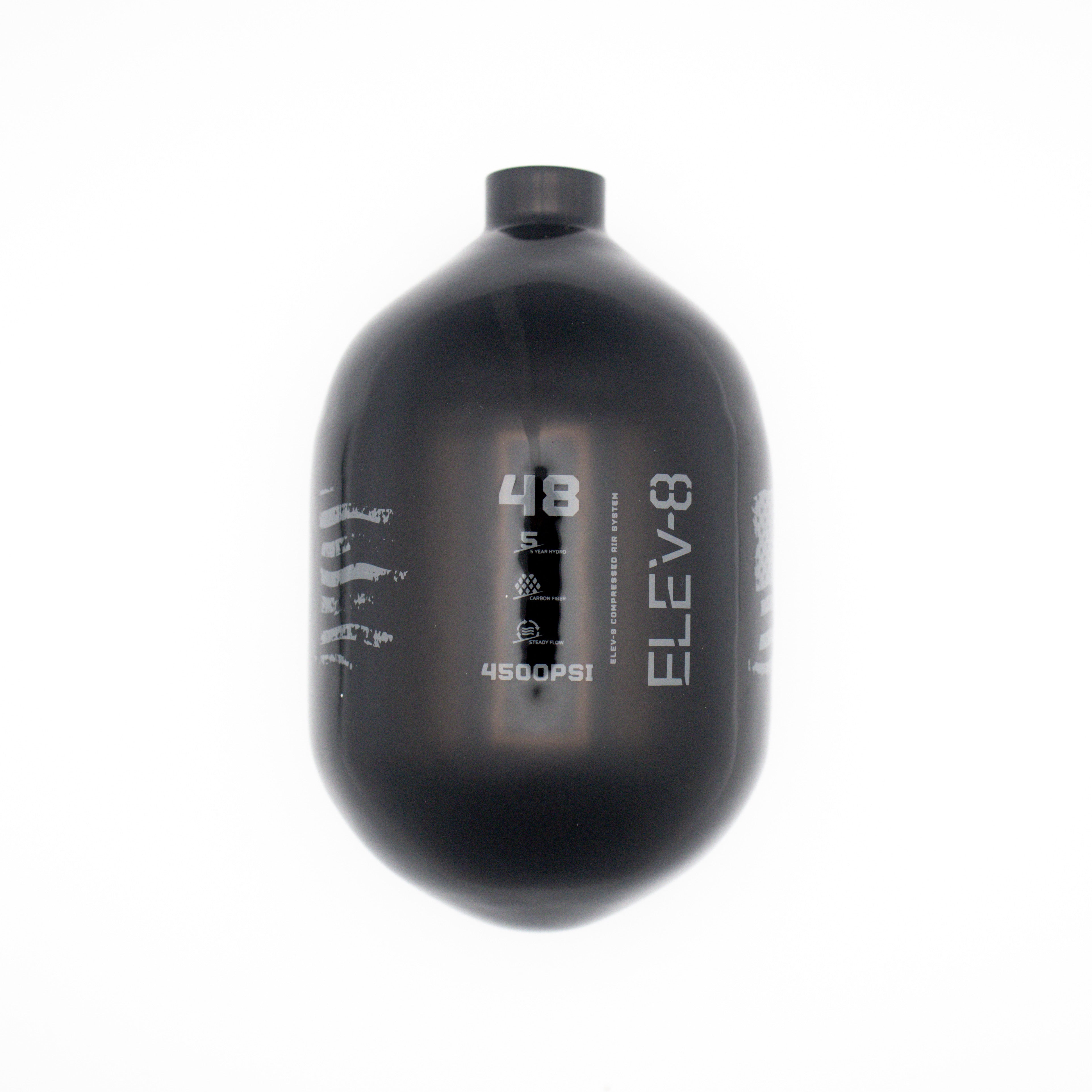 ELEV-8 48ci/4500psi Air Tank - Gloss Black/Pewter Flag – ELEV-8