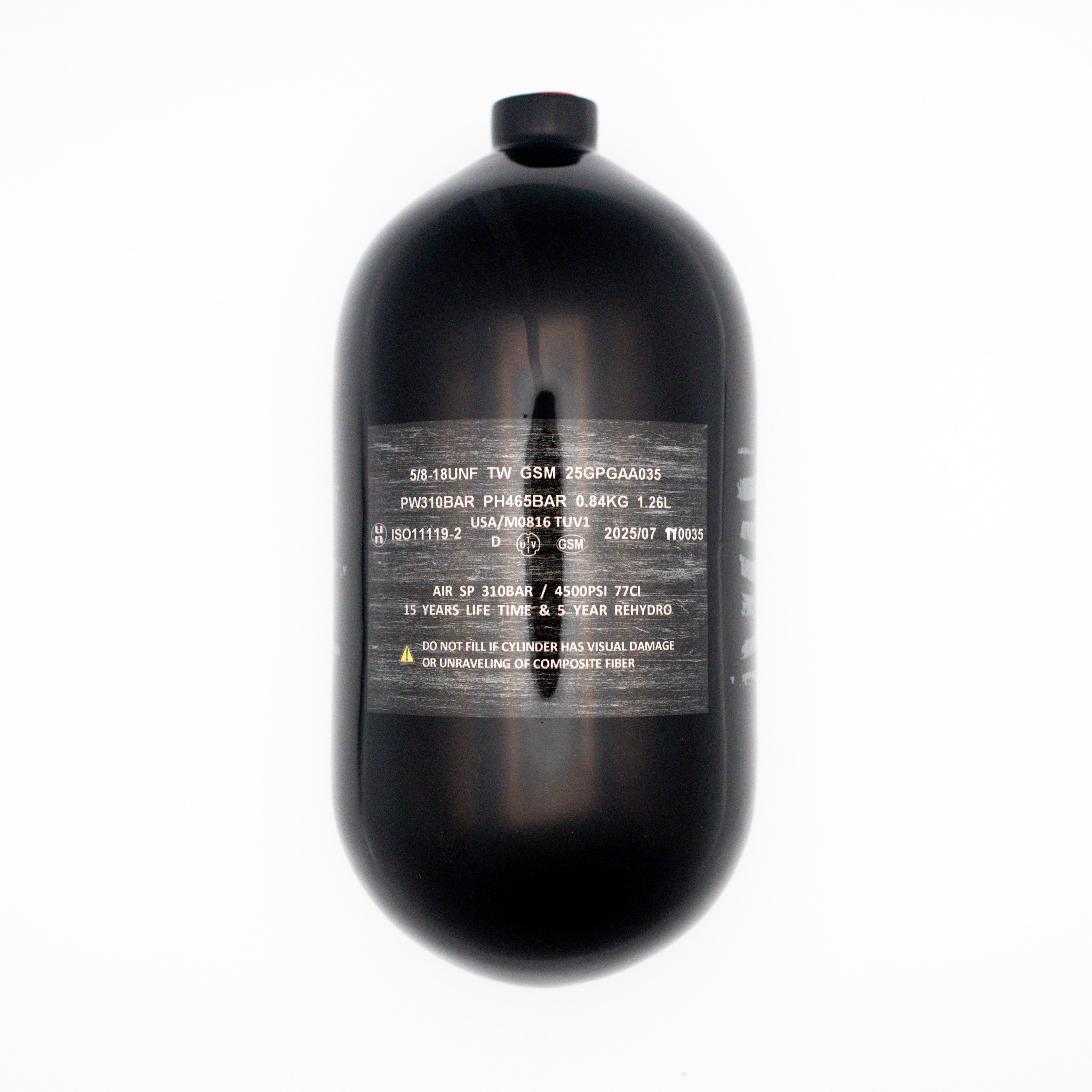 ELEV-8 77ci/4500psi Air Tank - Gloss Black