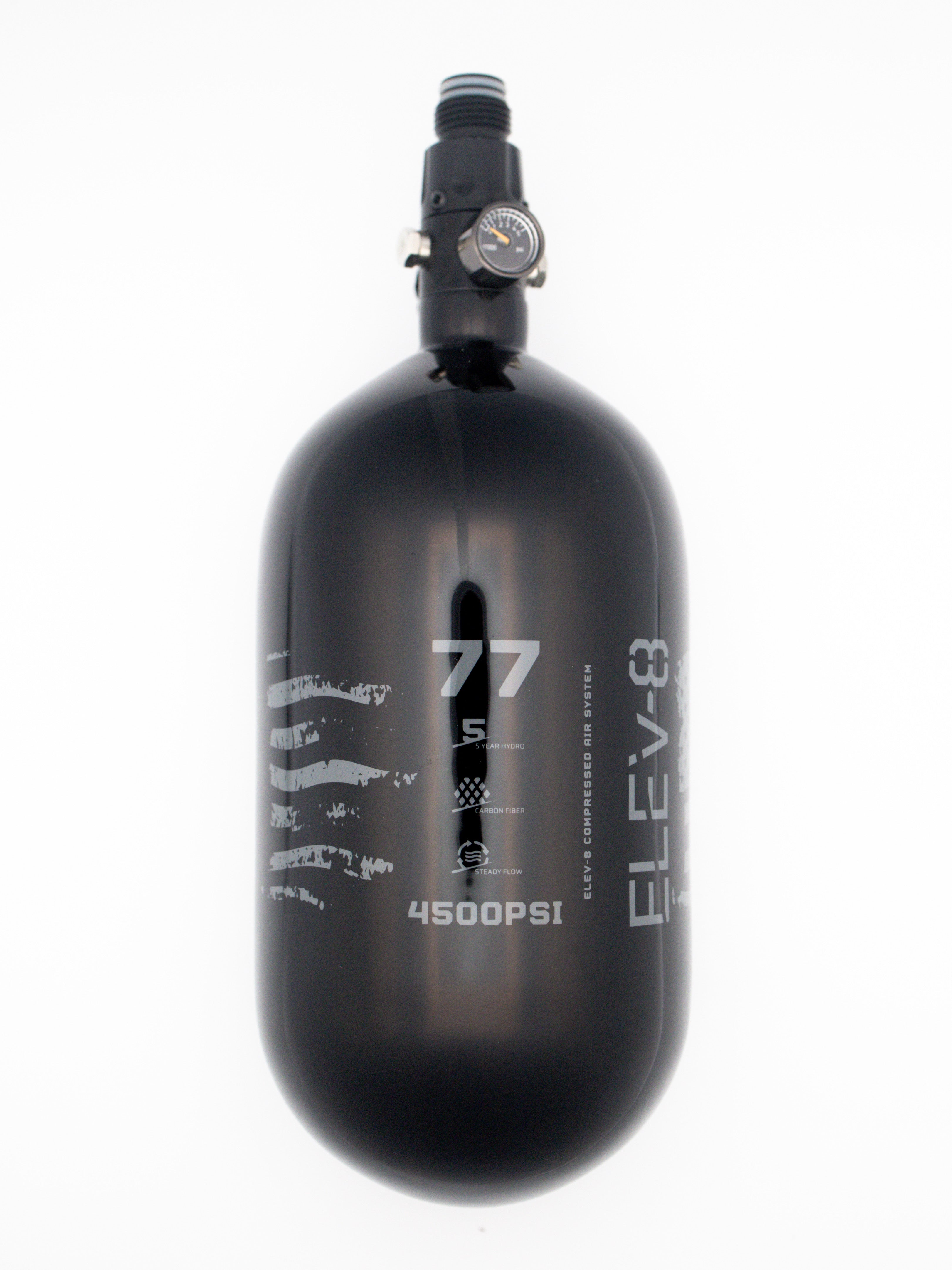 ELEV-8 77ci/4500psi Air System - Gloss Black/Pewter Flag – ELEV-8