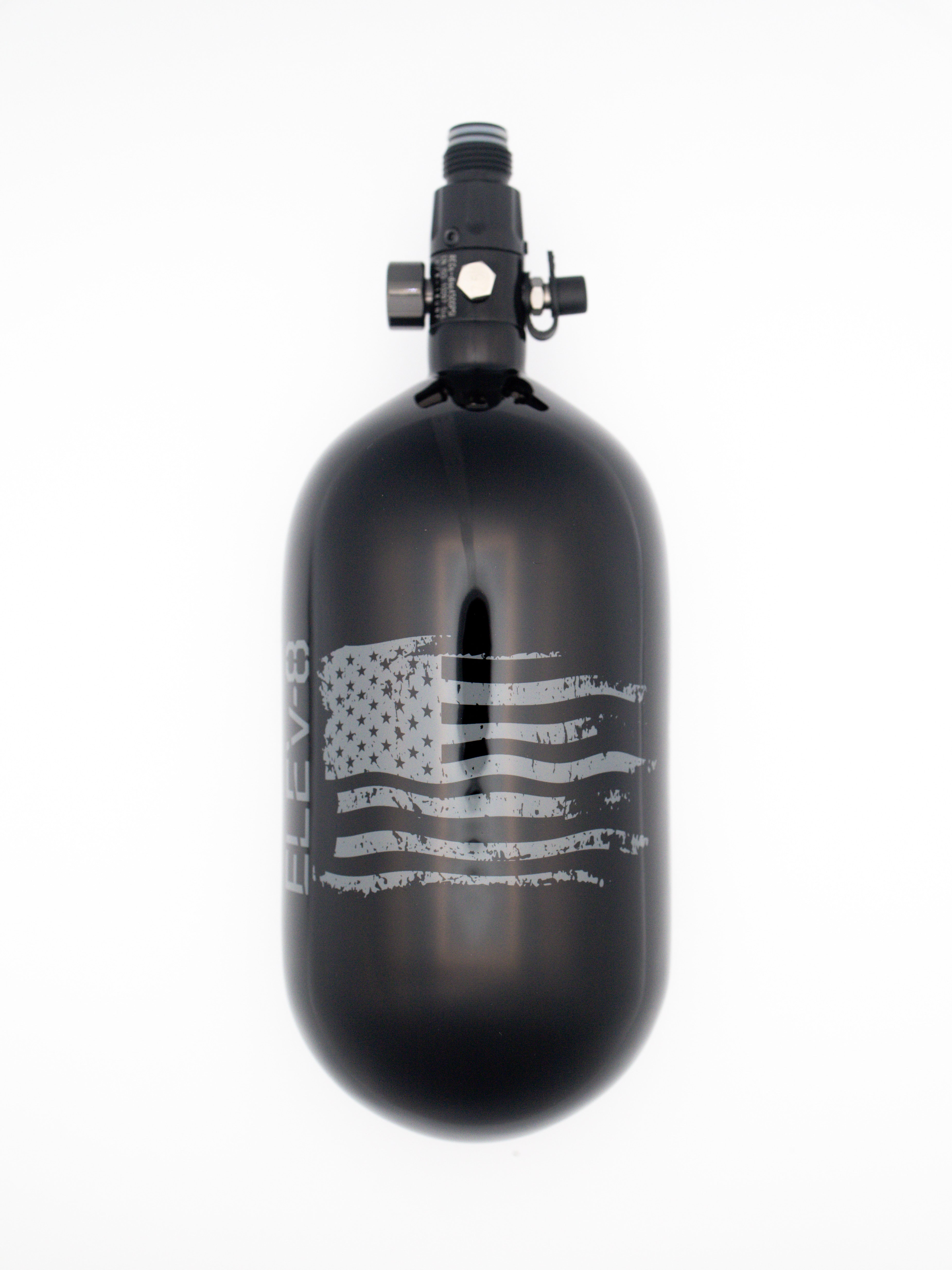 ELEV-8 77ci/4500psi Air System - Gloss Black/Pewter Flag – ELEV-8