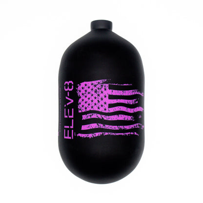 ELEV-8 68ci/4500psi Air Tank - Matte Black/Purple Flag