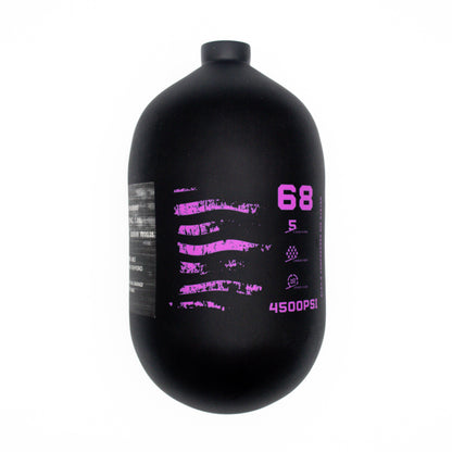 ELEV-8 68ci/4500psi Air Tank - Matte Black/Purple Flag