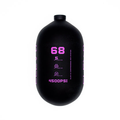 ELEV-8 68ci/4500psi Air Tank - Matte Black/Purple Logo