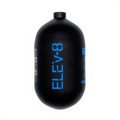 ELEV-8 68ci/4500psi Air Tank - Matte Black/Blue Logo