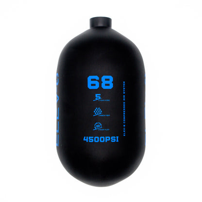 ELEV-8 68ci/4500psi Air Tank - Matte Black/Blue Logo