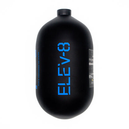 ELEV-8 68ci/4500psi Air Tank - Matte Black/Blue Logo