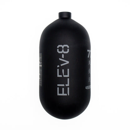 ELEV-8 77ci/4500psi Air Tank - Matte Black/Pewter Logo
