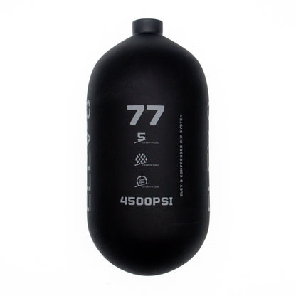 ELEV-8 77ci/4500psi Air Tank - Matte Black/Pewter Logo
