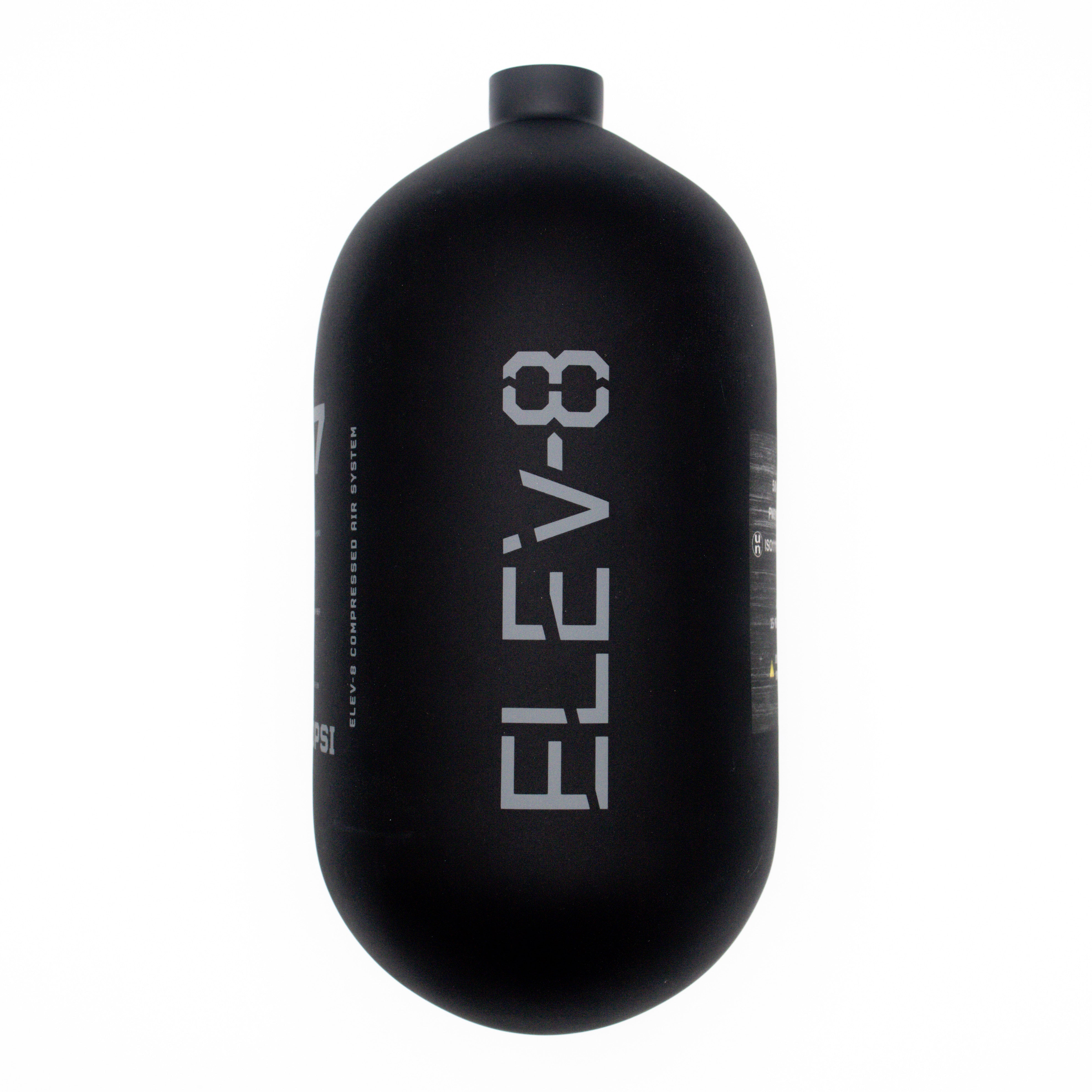 ELEV-8 77ci/4500psi Air Tank - Matte Black/Pewter Logo