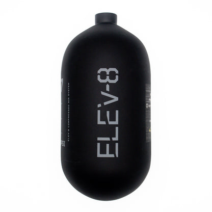 ELEV-8 77ci/4500psi Air Tank - Matte Black/Pewter Logo