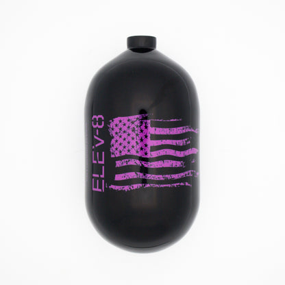ELEV-8 68ci/4500psi Air Tank - Gloss Black/Purple Flag
