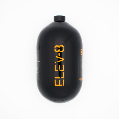 ELEV-8 68ci/4500psi Air Tank - Gloss Black/Orange Logo
