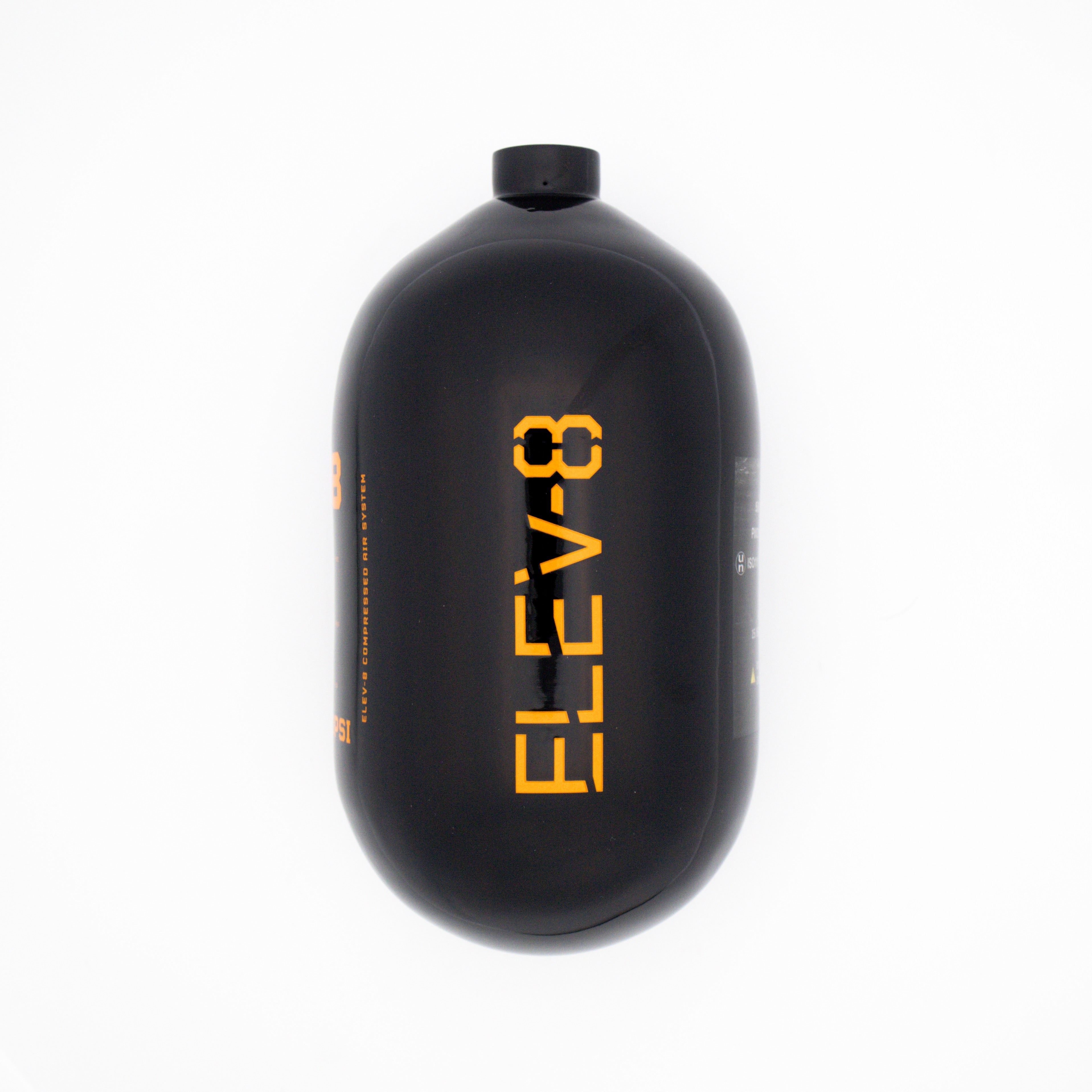 ELEV-8 68ci/4500psi Air Tank - Gloss Black/Orange Logo