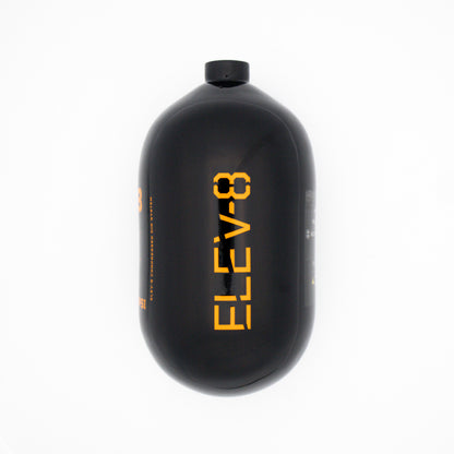 ELEV-8 68ci/4500psi Air Tank - Gloss Black/Orange Logo